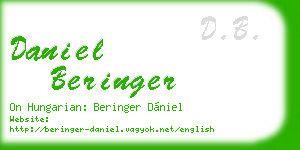 daniel beringer business card